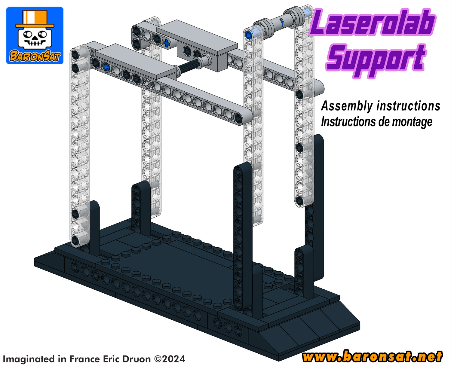 San Ku Kai Laserolab support instructions Lego moc